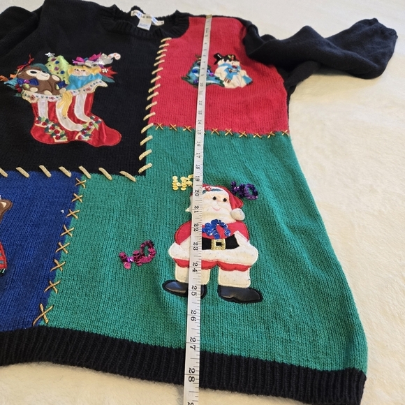 Paris Smith Christmas Sweater Medium Women's Vintage Knit - Picture 10 of 16
